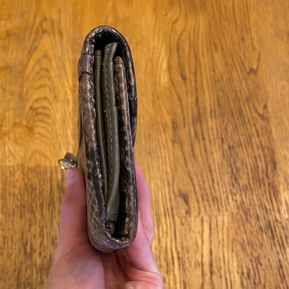 Coach Python-Embossed Leather Continental Wallet - image 3